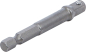Preview: Adapter für Bohrmaschinen | Antrieb Außensechskant 6.3 mm (1/4") / Abtrieb Außenvierkant 6.3 mm (1/4") BGS 9685-1