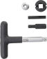 Preview: Universal-Öldienst-Schlüssel-Satz | für Kunststoff-Ölablassschrauben | Antrieb Außensechskant 6.3 mm (1/4") / Abtrieb Außenvierkant 10 mm (3/8") | 5-tlg. BGS 9843