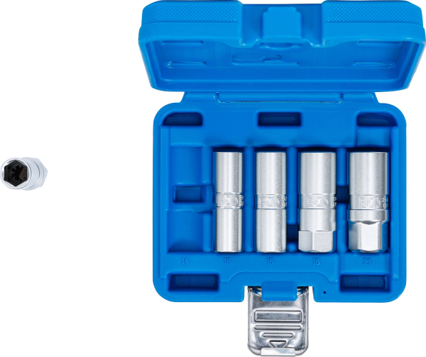 Zündkerzen-Einsatz-Satz Sechskant | Antrieb Innenvierkant 12.5 mm (1/2") | SW 14 - 21 mm | 5-tlg. BGS 6641