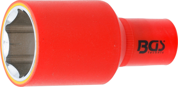 VDE-Steckschlüssel-Einsatz Sechskant | Antrieb Innenvierkant 12.5 mm (1/2") | SW 32 mm BGS 72082