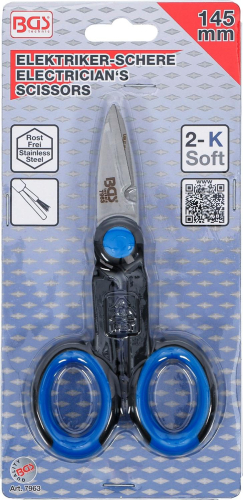 Elektriker-Schere | INOX | 145 mm BGS 7963