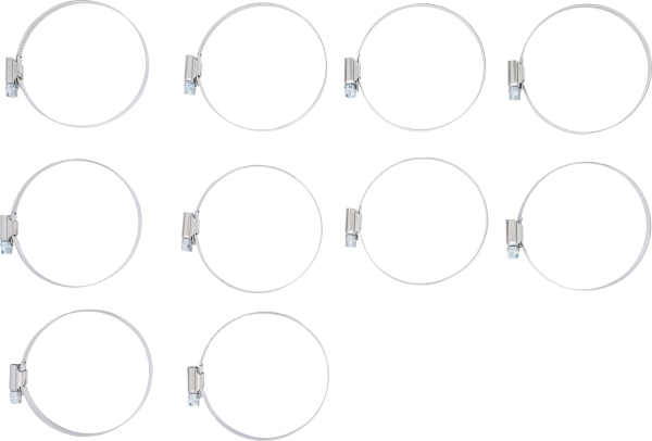 Schlauchklemmen | rostfrei | 60 x 80 mm | 10-tlg. BGS 8095-60x80