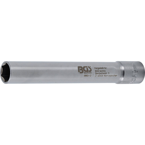 Steckschlüssel Einsatz Sechskant, Antrieb (3/8"), extra tief, SW 8 mm - 14 mm Sechskant Nuss extra lang