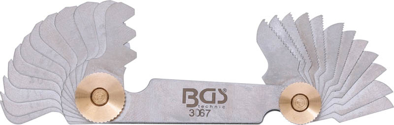 Gewindeschablone | 24 Blatt | metrisch 0.25 - 6.00 mm BGS 3067