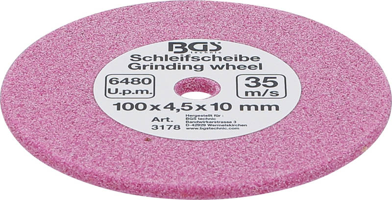 Schleifscheibe | für Art. 3180 | Ø 100 x 4.5 x 10 mm BGS 3178
