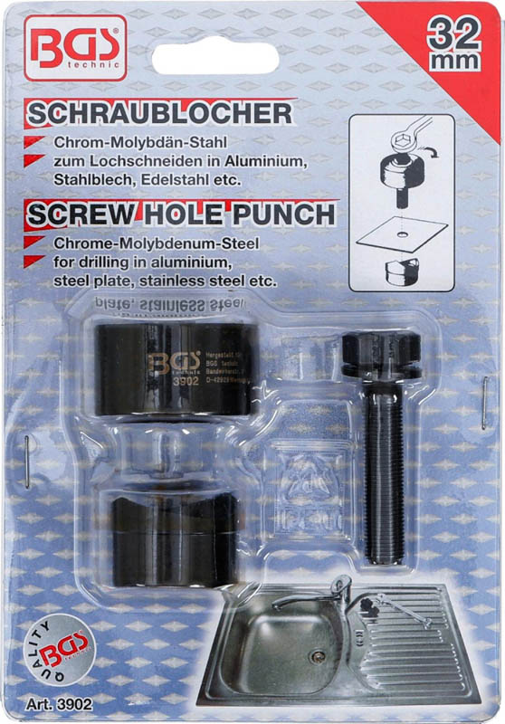 Schraublocher | 32 mm BGS 3902