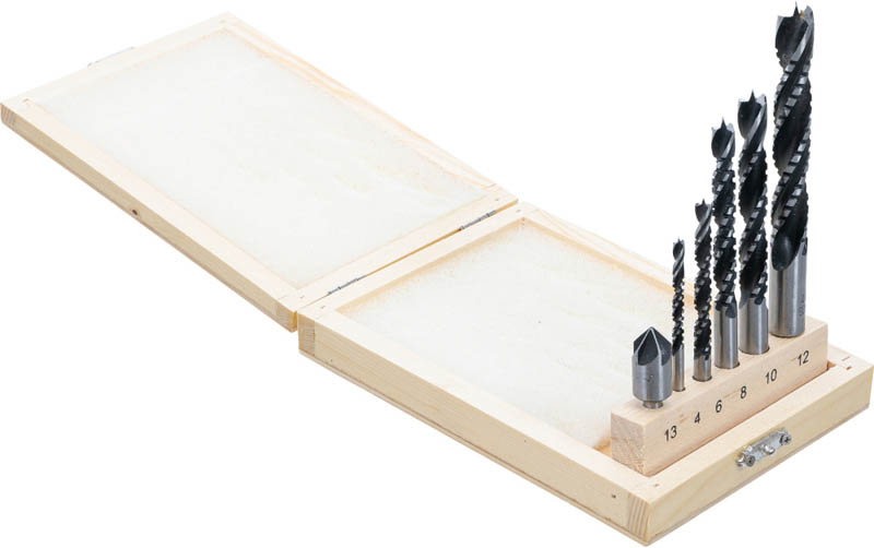 Holzkronen-Fräsbohrer-Satz BGS 50401