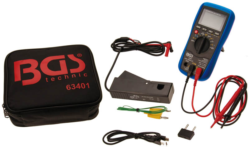 Kfz-Digital-Multimeter mit USB-Schnittstelle BGS 63401