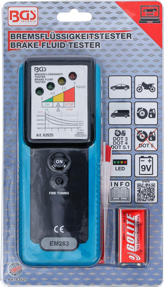 Bremsflüssigkeitstester BGS 63525