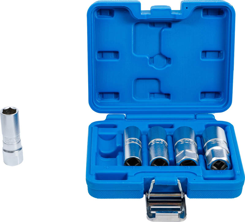 Zündkerzen-Einsatz-Satz Sechskant | Antrieb Innenvierkant 12.5 mm (1/2") | SW 14 - 21 mm | 5-tlg. BGS 6641