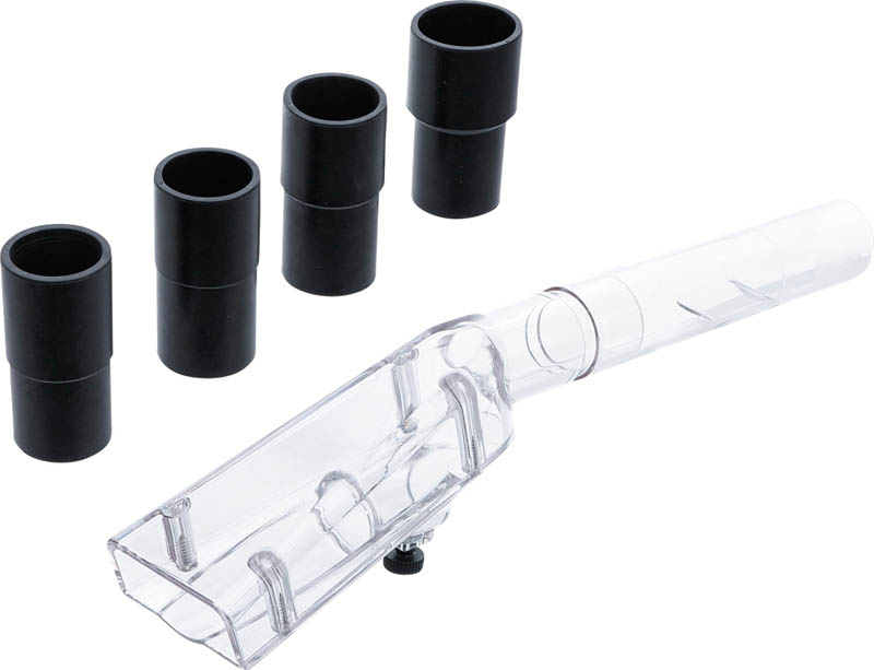 Saugaufsatz für Druckluft-Reinigungspistole | klein | mit 4 Adaptern | für Art. 70150 BGS 70151