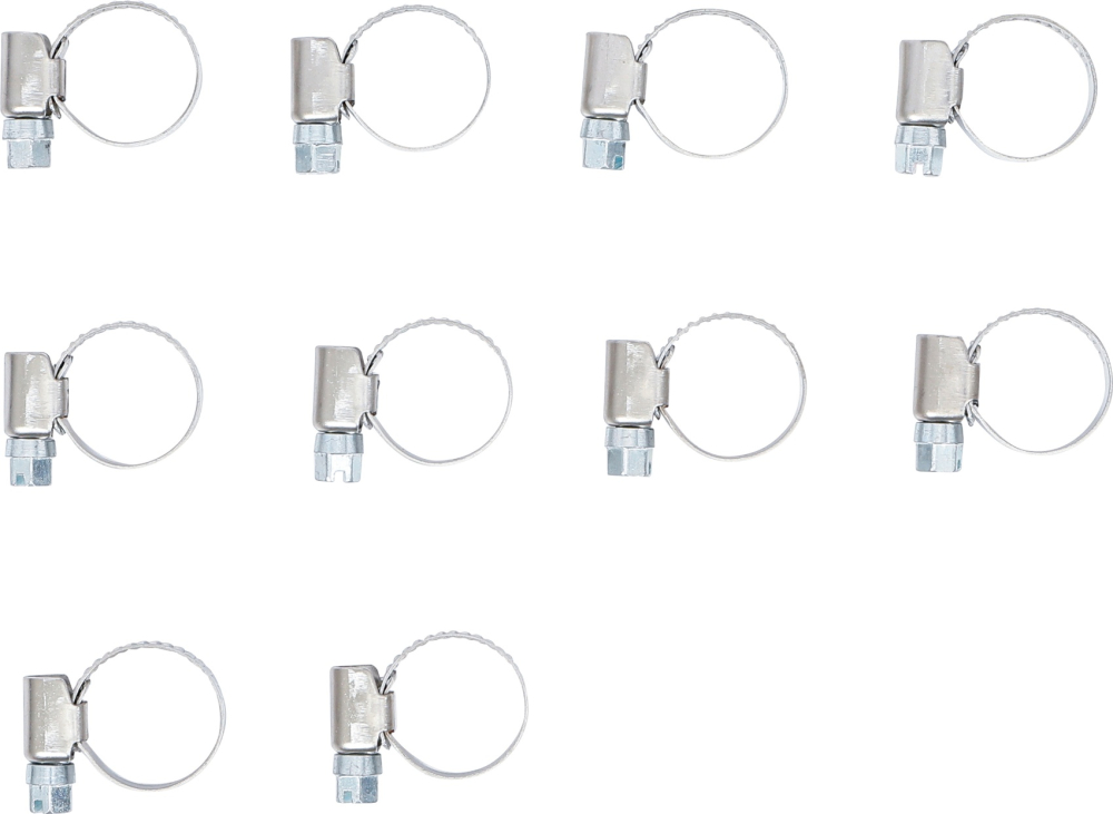 Schlauchklemmen | rostfrei | 12 x 20 mm | 10-tlg. BGS 8095-12x20