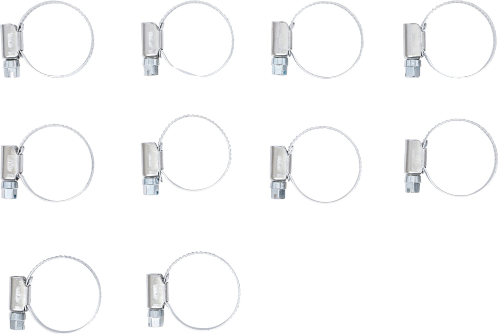 Schlauchklemmen | rostfrei | 20 x 32 mm | 10-tlg. BGS 8095-20x32