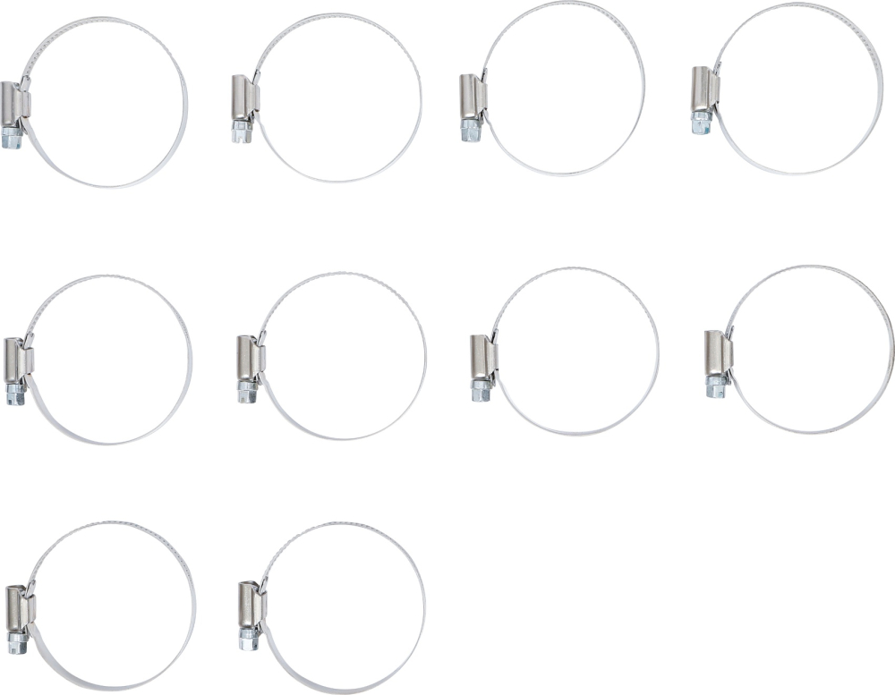 Schlauchklemmen | rostfrei | 40 x 60 mm | 10-tlg. BGS 8095-40x60