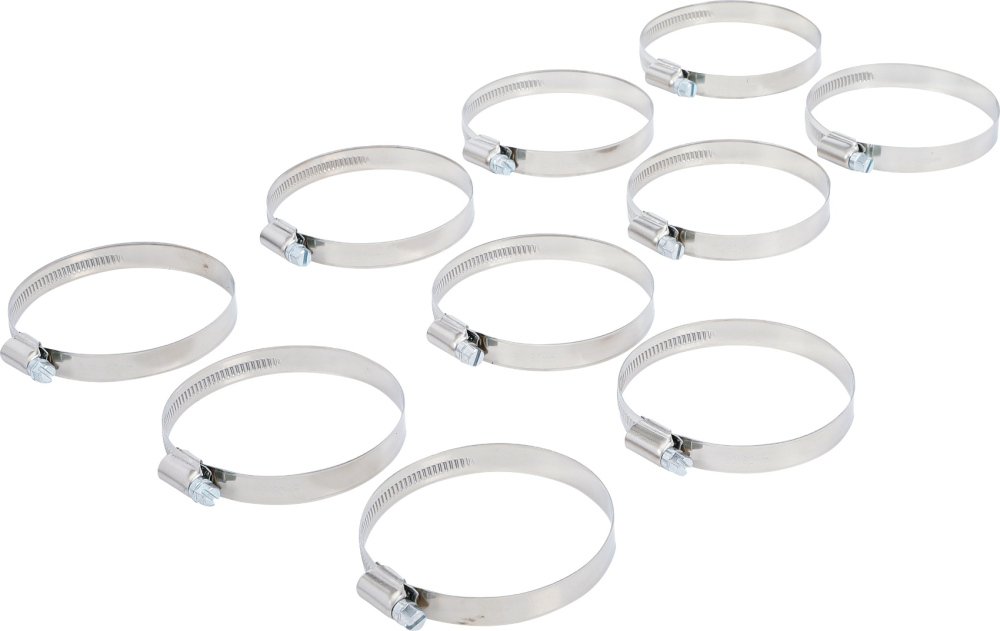 Schlauchklemmen | rostfrei | 60 x 80 mm | 10-tlg. BGS 8095-60x80