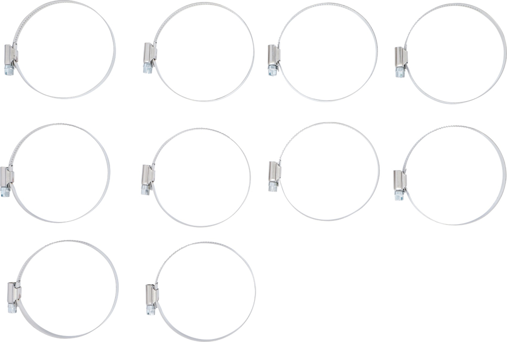 Schlauchklemmen | rostfrei | 60 x 80 mm | 10-tlg. BGS 8095-60x80