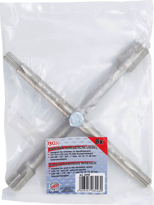 Sanitär-Kreuzschlüssel BGS 8448