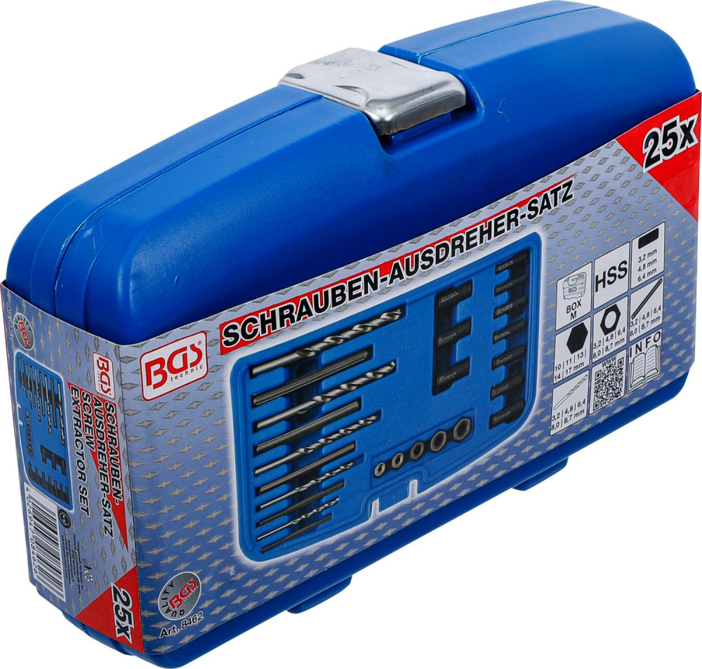 HSS Schraubenausdreher-Satz | 25-tlg. BGS 8462