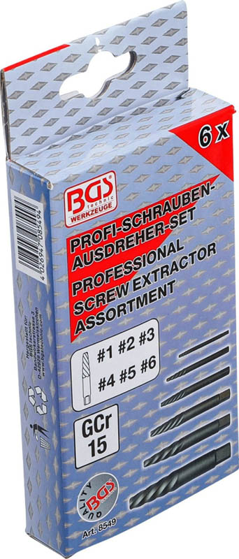 Schraubenausdreher-Satz | 6-tlg. BGS 8549