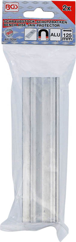 Schraubstock-Schutzbacken | Aluminium | Breite 125 mm | 2-tlg. BGS 9284
