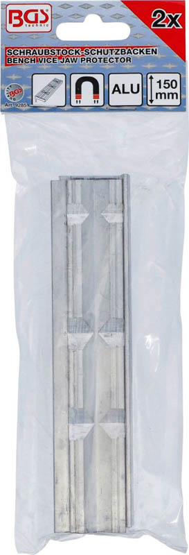 Schraubstock-Schutzbacken | Aluminium | Breite 150 mm | 2-tlg. BGS 9285