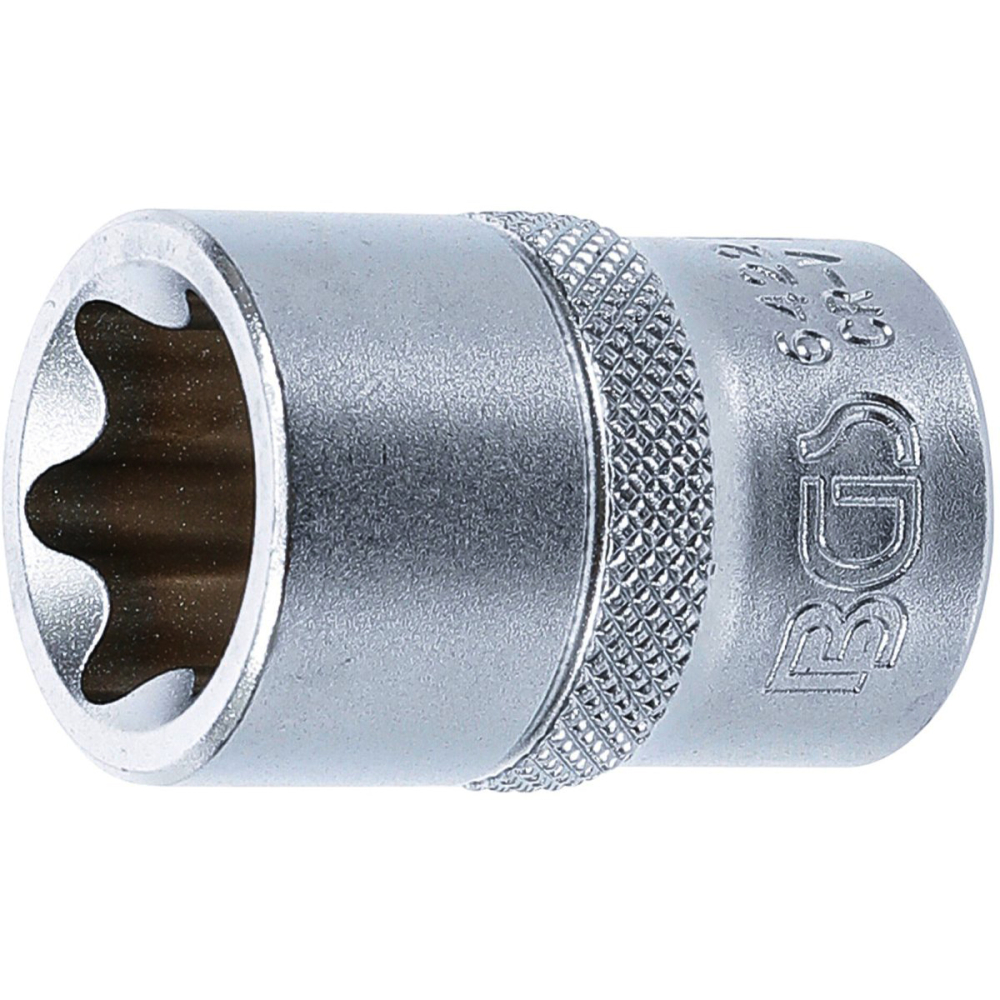 Steckschlüssel Einsatz E-Profil (für Torx), Antrieb (1/2"), SW E10 - E24 BGS E-Profil Nuss außen Torx, Werkzeug