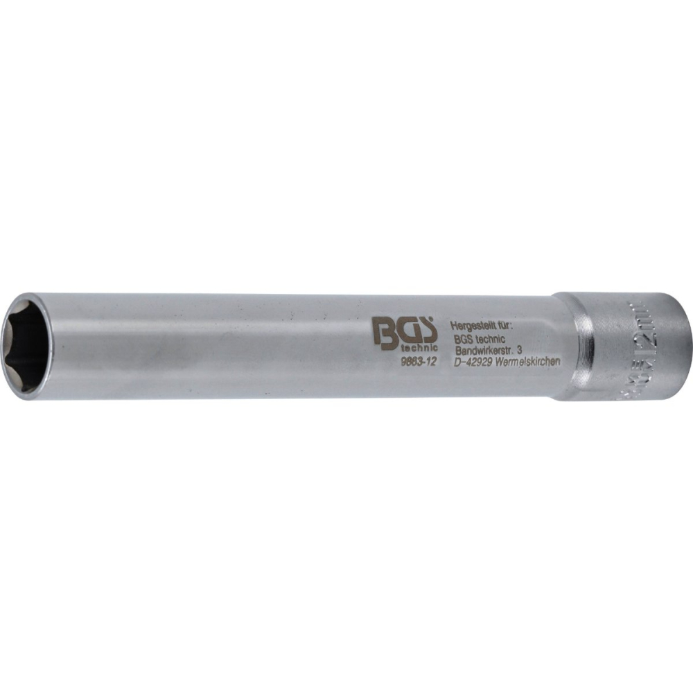 Steckschlüssel Einsatz Sechskant, Antrieb (3/8"), extra tief, SW 8 mm - 14 mm Sechskant Nuss extra lang