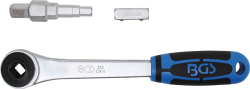 Durchsteckknarre mit Adapter und Stufenschlüssel | Abtrieb Innenvierkant 12.5 mm (1/2