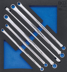 Doppel-Ringschlüssel-Satz | extra lang | SW 10 x 11 - 22 x 24 mm | 6-tlg. BGS 4194