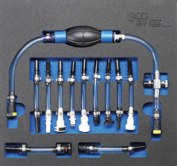 Diesel-Niederdruckkreis-Entlüftungs-Satz | für Ford. PSA. Opel. Fiat. Rover. Land Rover. Renault. Mercedes-Benz | 12-tlg. BGS 8819